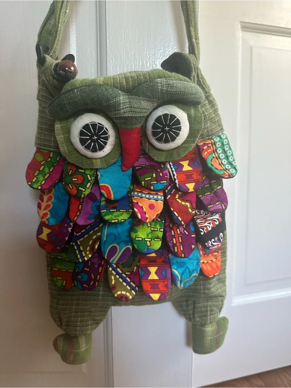 Green Owl Crossbody Bag